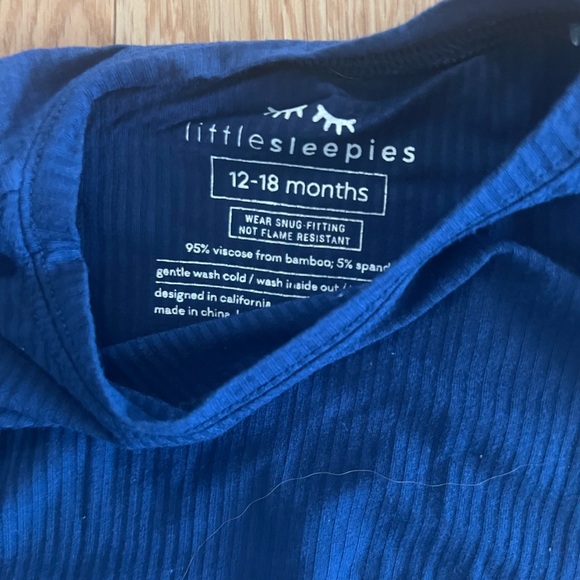 Blue Ribbed Pajama Set - Picture 3 of 3